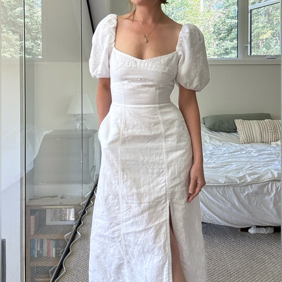 Banana Republic White Midi Dress - Picture 7 of 16